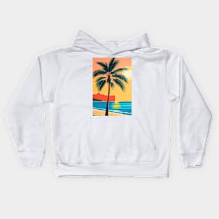 Hanaa Palm and Beach Kids Hoodie